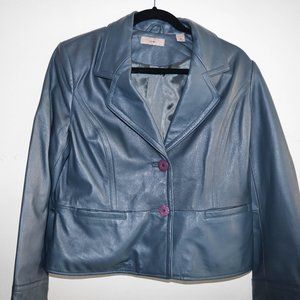 The i.e. Green Leather Jacket